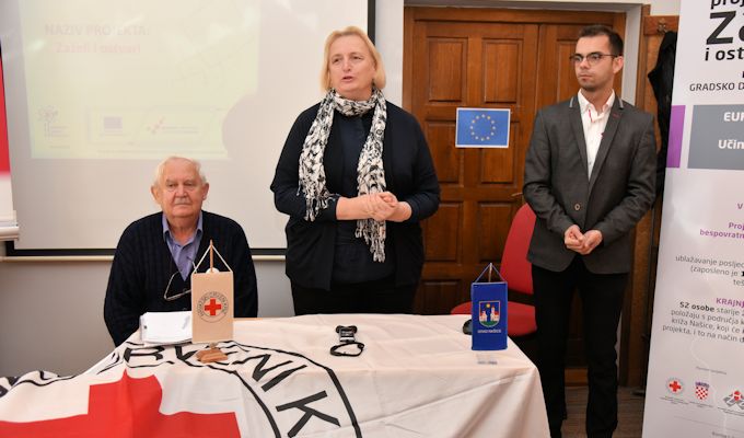 Održana početna konferencija projekta „Zaželi i ostvari” Gradskog društva Crvenog križa Našice