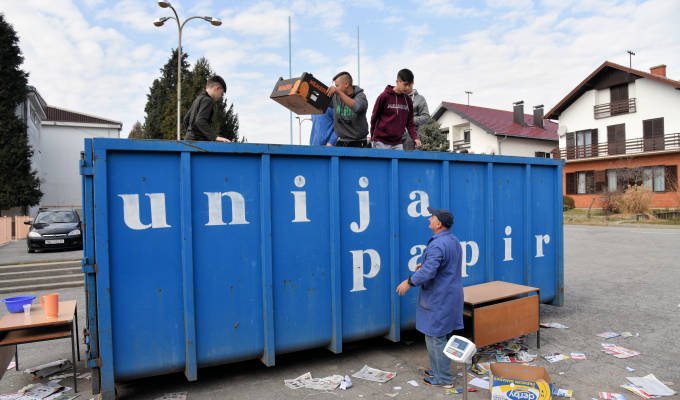 Zeleni korak - Prikupljanje starog papira